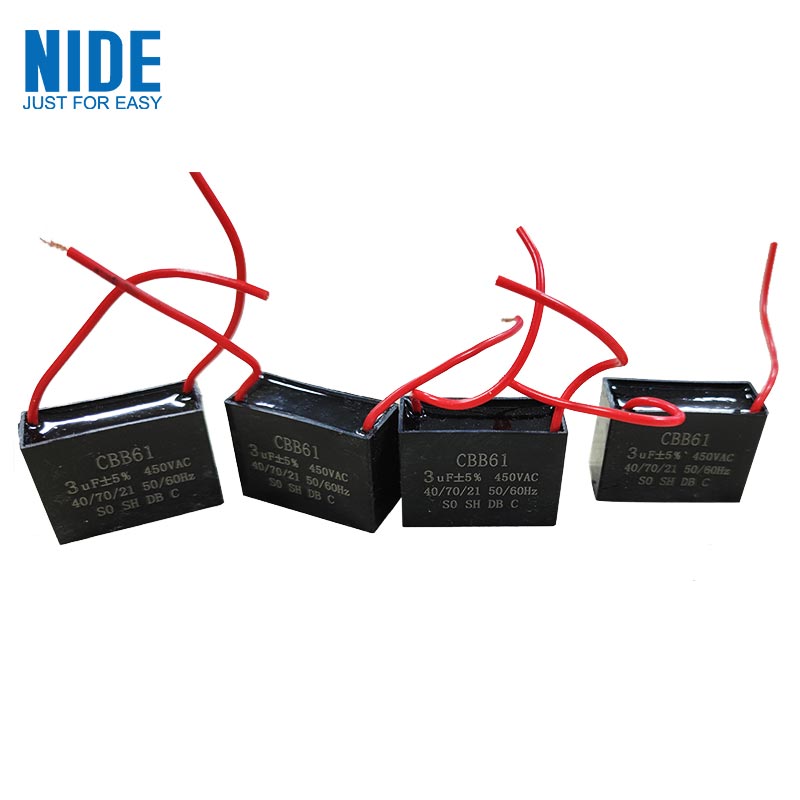 CBB61 Konditioner Klîma Ceiling Fan Capacitor 3UF 450V
